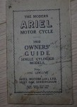 a2505 Original 1935 dated Ariel Motorcycle manual. Click for more information...